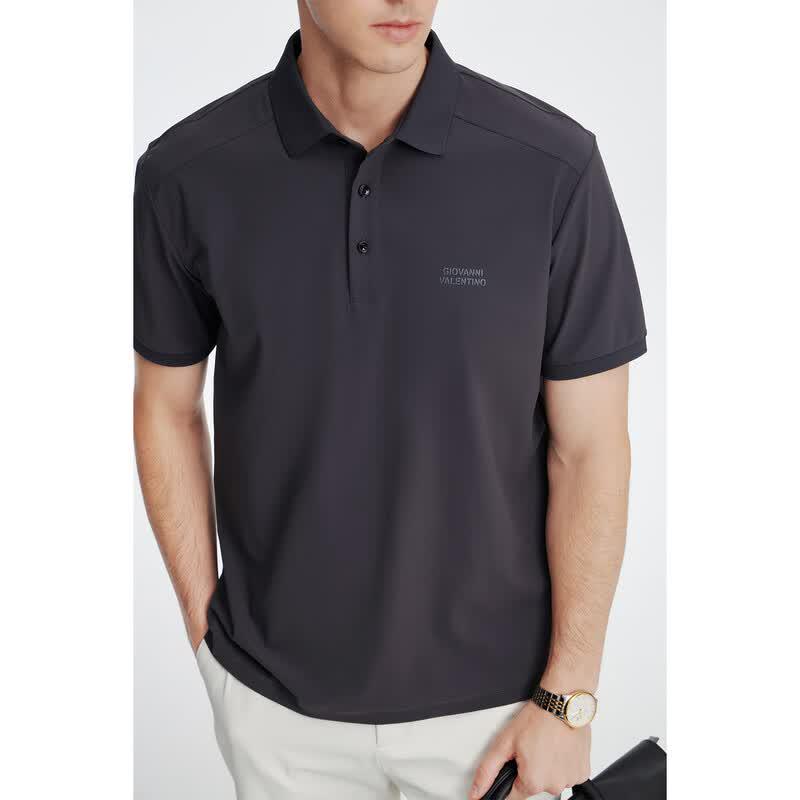 GIOVANNI VALENTINO Men's Cooling Sun Protection Polo Shirt