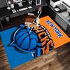 Knicks Logo Print Area Rug - Soft, Washable Non-Slip Indoor Mat for Office Chairs, Living Room, Home Office Decorative Rug