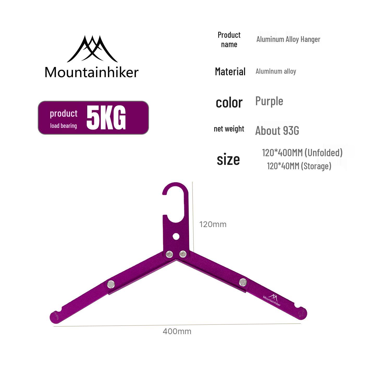 Aluminum Alloy Folding Clothes Rack for Outdoor Camping