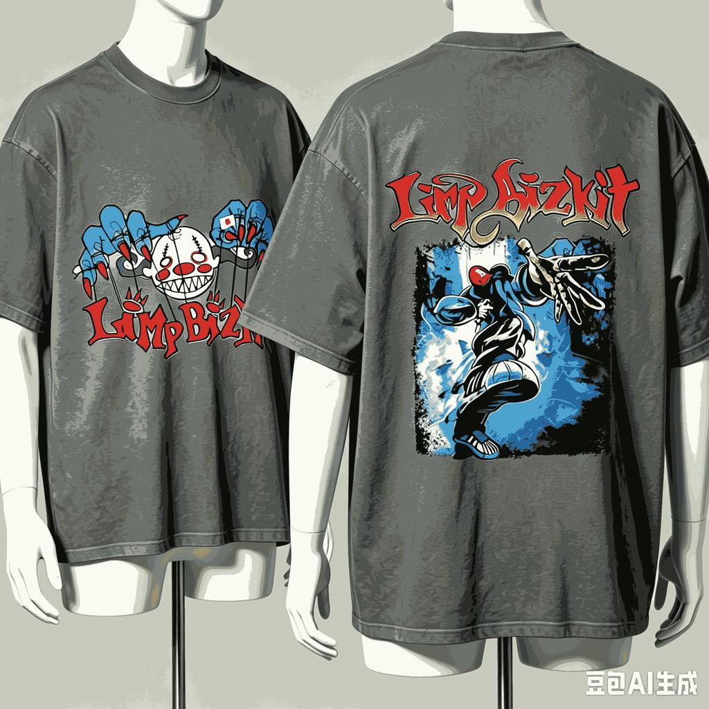 Limp Bizkit For Fan Gift Tshirt Unisex Unisex Harajuku Oversized Unisex Short Sleeve Streetwear High Quality Couples Classic Tee