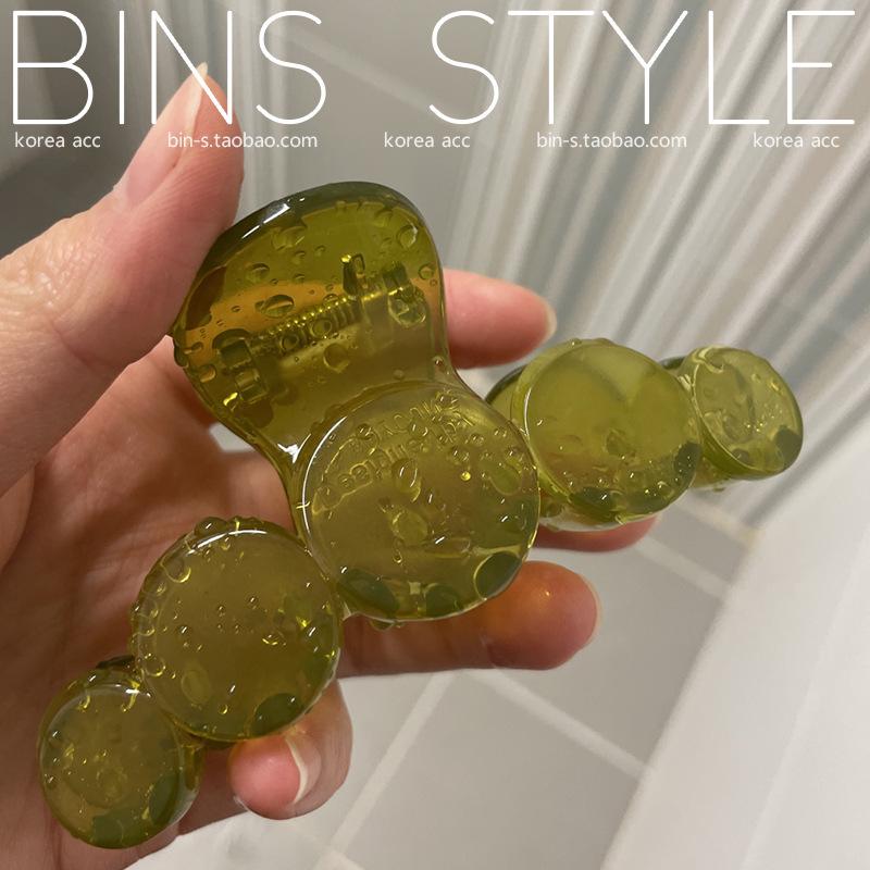 

Ретро Оливково-зеленый Корейский Заколка Акула Зажим Тренд Medium - 7.5CM