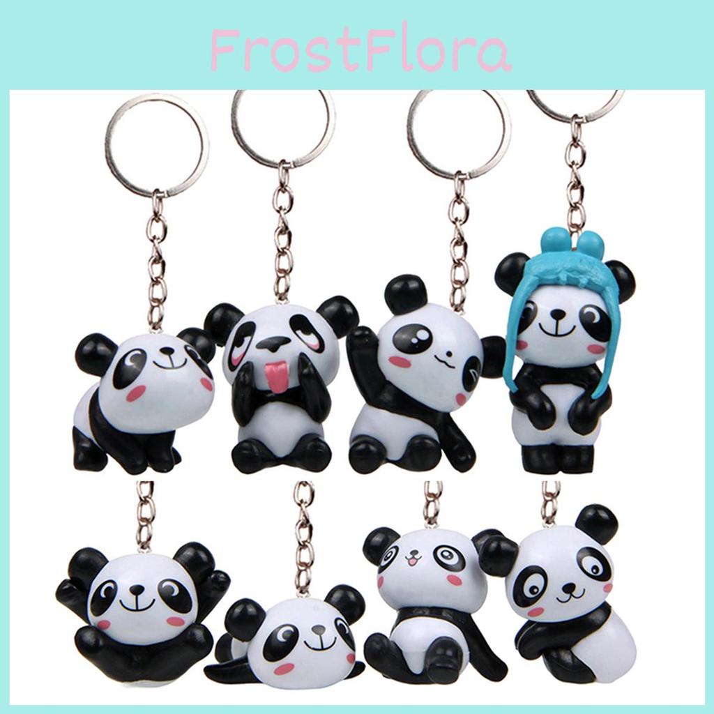 Animal Style Pvc Panda Keychain With Cute 3d Figure For Party And Business Gifts