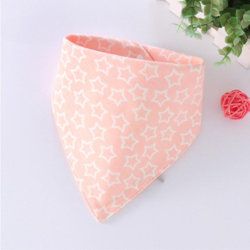 Baby Bibs Triangle Double Cotton Bibs Cartoon Print Saliva Towel Baby Boys Girls Feeding Apron Cotton Bandana Bibs Burp Cloths