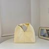 Women Fashion Polka Dot Pleated Shoulder Handbag Casual Daily Small Tote Bag