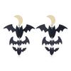 European & American Halloween Pumpkin Bat Ice Cream Stud Earrings