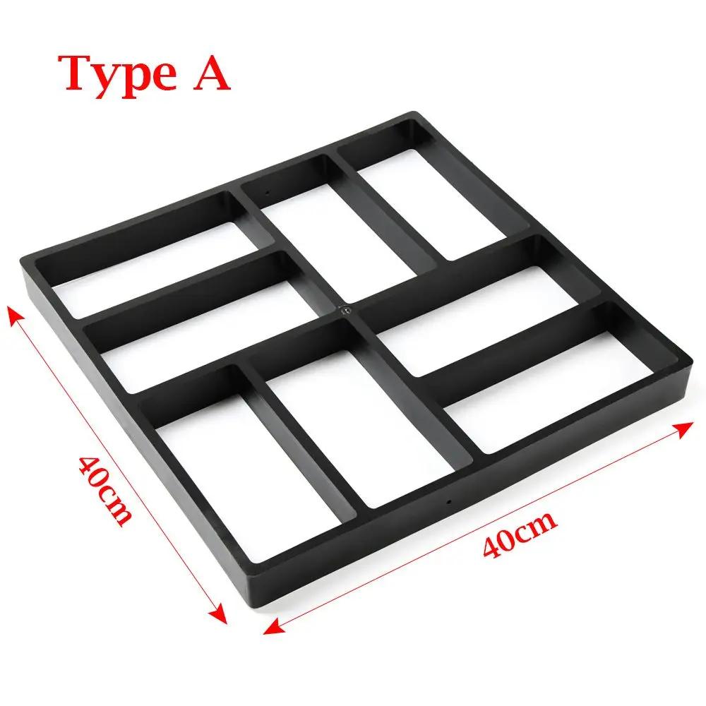 Manually Floor Pavement Lawn Decoration Variety Shapes Beton Brick Maker Concrete Molds Cement Mould DIY Garden Path