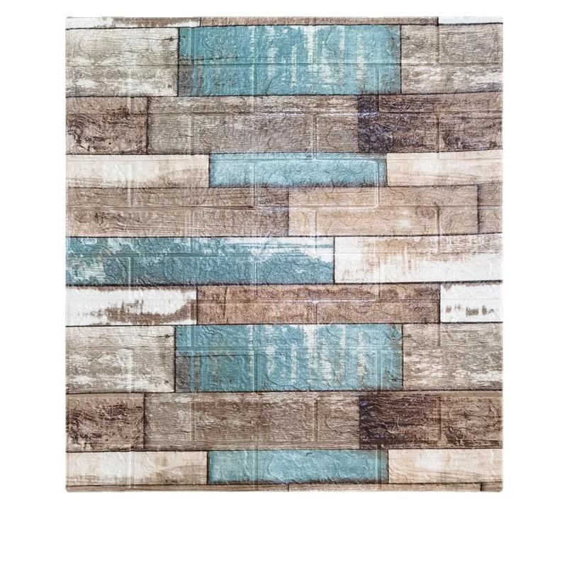 5/10pcs 70*77cm 3D Brick Wall Paper for Living Room Bedroom TV Wall Waterproof Self-Adhesive Wallpaper Foam DIY Wall Stickers