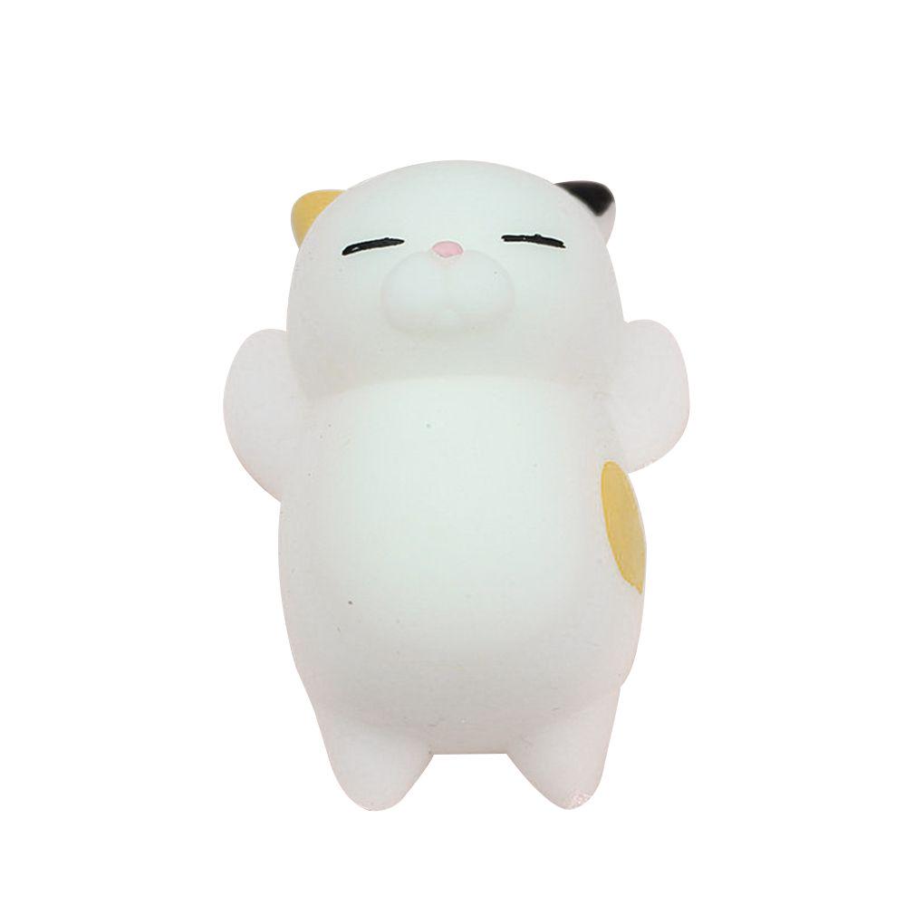 Mini Soft Cute Cat Pattern Wipes Ball Squeeze Rising Funny Toys Cats Design Interesting Toy Pressure Toys for A Gift