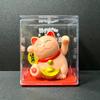 1 Pcs 2 Inch Mini Movable Claw Lucky Cat Ornament Solar Powered Cute Decor for Car Dashboard Living Room Desk Gift