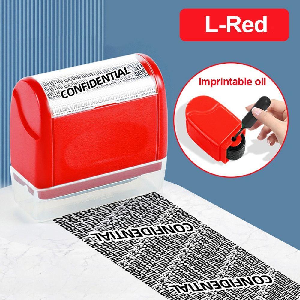 Durable Roller Identity Protection Stamps Privacy Protection Safety Confidential Stamp Portable ID Security Stamp