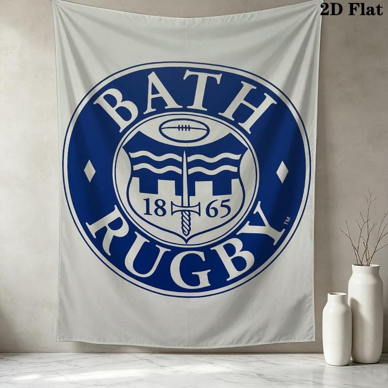 Bath Rugby Wall Tapestry Aesthetic Wall Hanging Printed Fabric Blanket Decorative Tapestries For Bedroom Living Room Home Decor