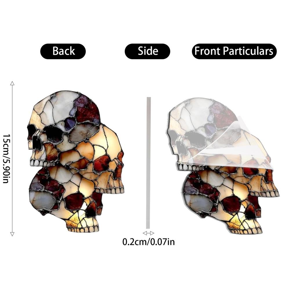 2D Flat Acrylic Halloween Horror Pendant Decoration