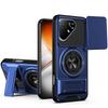KEYSION Magnetic Phone Case for TECNO Pova 8 Pro 5G Slide Camera Protection Upright Kickstand 360° Ring Shockproof Back Cover