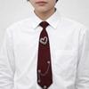 Black Love Heart Tie Korean Style Shirt Tie Elegant Long Necktie  JK Uniform Decoration