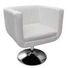 VidaXL Tabouret de Bar Cuir Artificiel Blanc Meuble Mobilier de Bar Chaise 240040