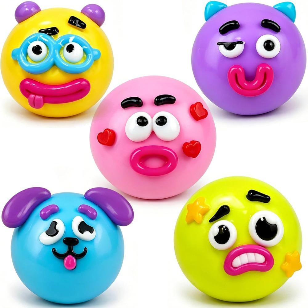 Bai Fen Bai Toys Purple Bestseller Face Changing Dog Soft Rubber Slow Rebound Squishy Hand Squeeze Toy For Stress And Mood Relief