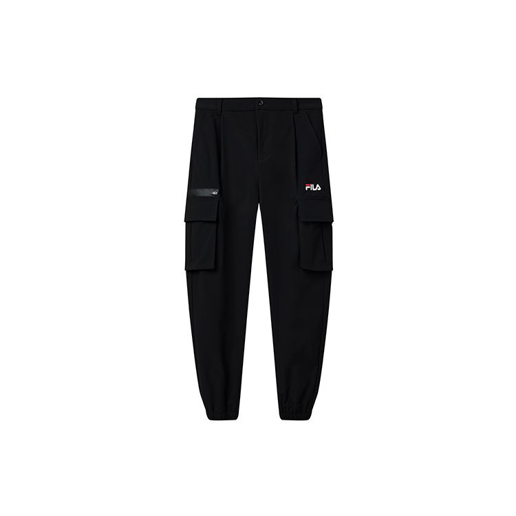 

Женские повседневные брюки FILA Multi-Pocket Woven Cuffs, черные, F11W218802FBK M