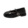 Fashion 2024 New Women Flats Round Toe Retro Mary Janes Loafers Female Belt Buckle Casual Autumn Fashion Ladies Shallow Single Shoes