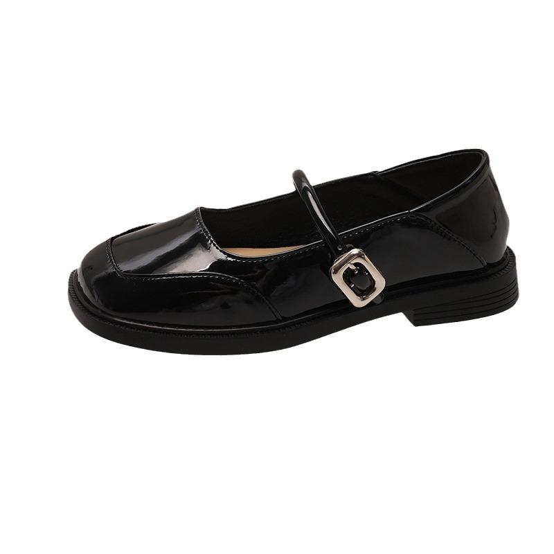 Fashion 2024 New Women Flats Round Toe Retro Mary Janes Loafers Female Belt Buckle Casual Autumn Fashion Ladies Shallow Single Shoes