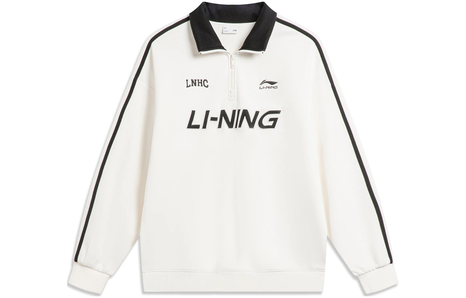 Li Ning Sports Fashion Collection Sweatshirt Unisex Ivory AWDTB35-1 3XL