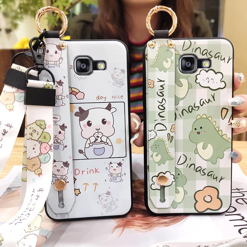 Anti-dust Silicone Phone Case For Samsung Galaxy A510/A5 2016/SM-A510F Soft Case Shockproof Ring Cartoon Back Cover Cute