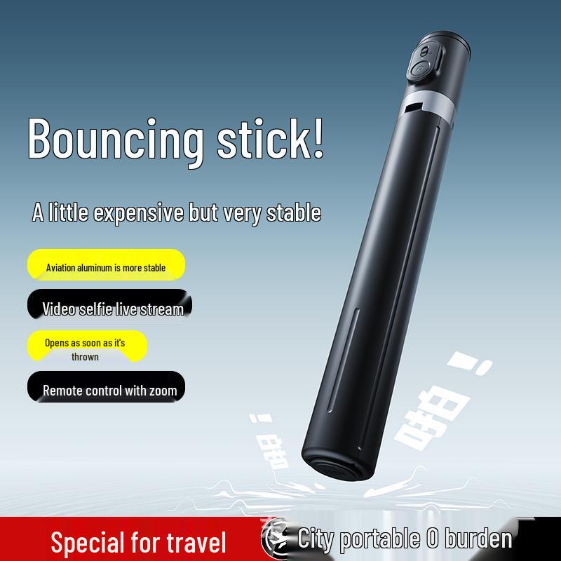 

Portable Selfie Stick & Tripod with Auto Pop-up for Travel, Live Streaming, Outdoor & Desktop Use