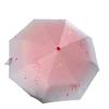 Small fresh eight-bone vinyl parasol cute cartoon red nose sun umbrella