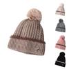 2023 New Winter Five-star Logo Wool Ball Thickened Warm Hat To Prevent Cold Winter Ear Protection Wool Knitted Hat