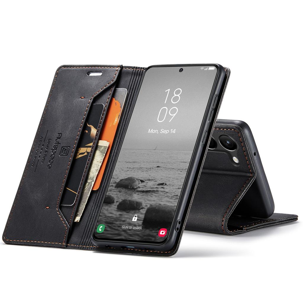 Premium Vintage Leather Wallet Case for Samsung Galaxy S23 - Flip Cover with Card Slots, Shockproof Retro Style (4 Colors)