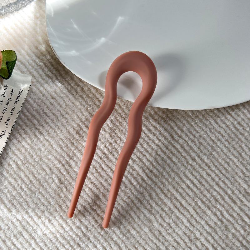 Elegante Haarnadel in U-Form im chinesischen Stil, schlichte Dutt-Haarspange, Haarnadel, Kopfschmuck