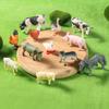 Small Farm Wild Animal Model Lion Tiger Sheep Pig Dog Action Figures PVC Lovely Miniature Playset Education Kid Toys Gift