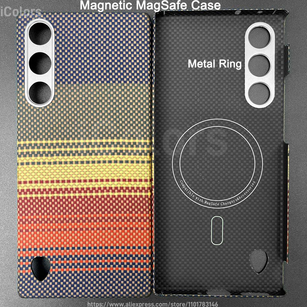 MagSafe Case for Nubia RedMagic 10 Air Carbon Fiber Aramid Fiber Case Magnetic Cover Ultra-Thin Lightweight Silm Anti-Scratch