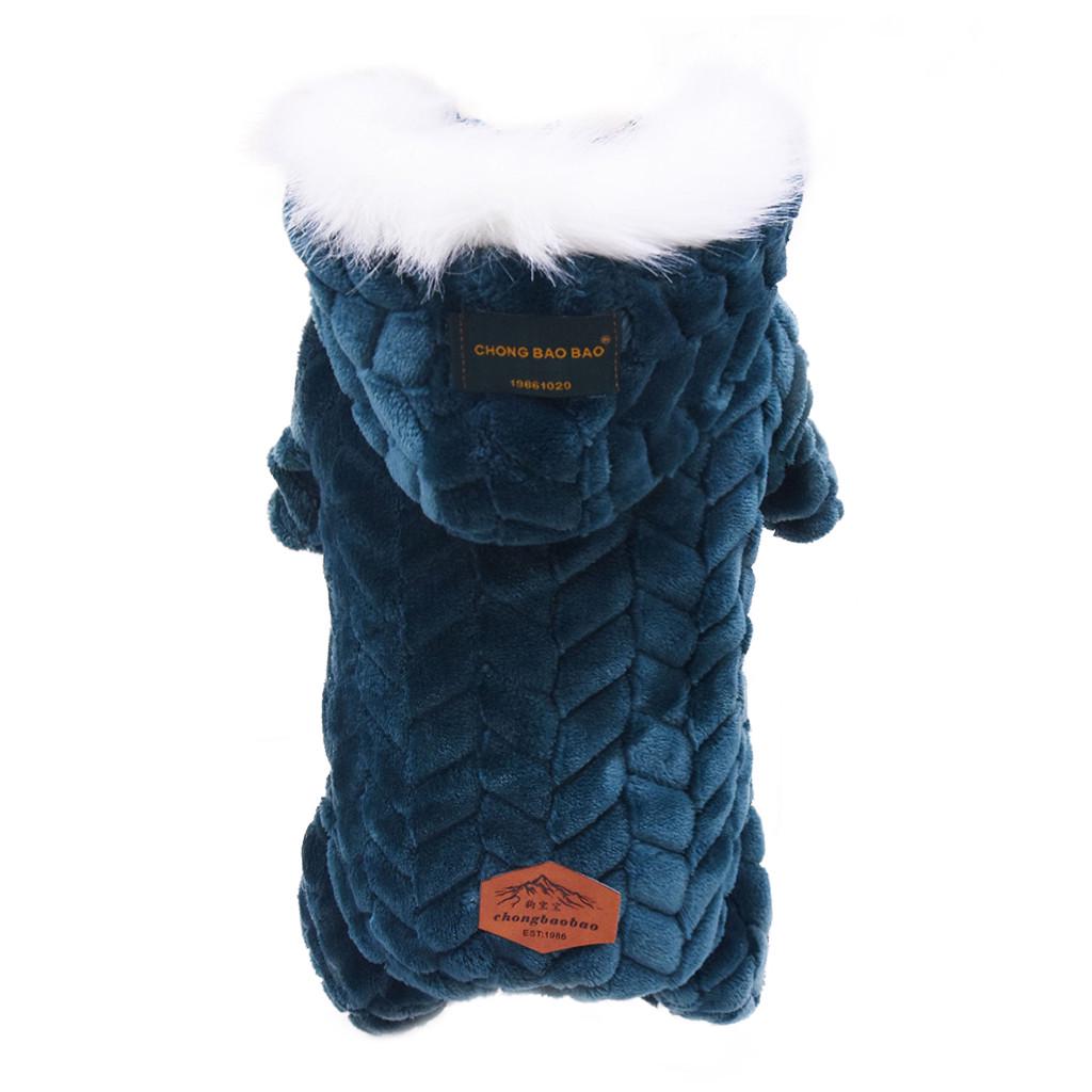 Pet Clothing Polyester Hoodied Sweatshirts Dog Cat Clothes Plus Plush