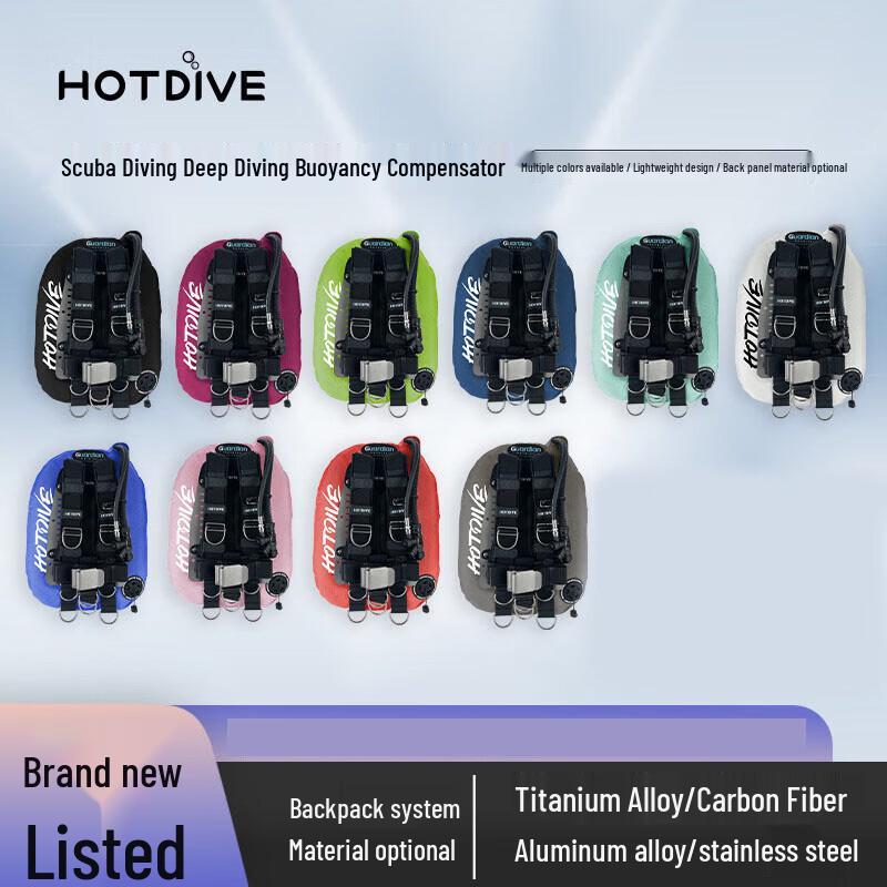 HOTDIVE 32lb Back-Mounted Scuba Buoyancy Compensator