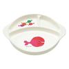 Gakken Sta-full Gomi Taro's "Goldfish Run Away" Antibacterial Lunch Plate for Children, White, Made In Japan, K13020