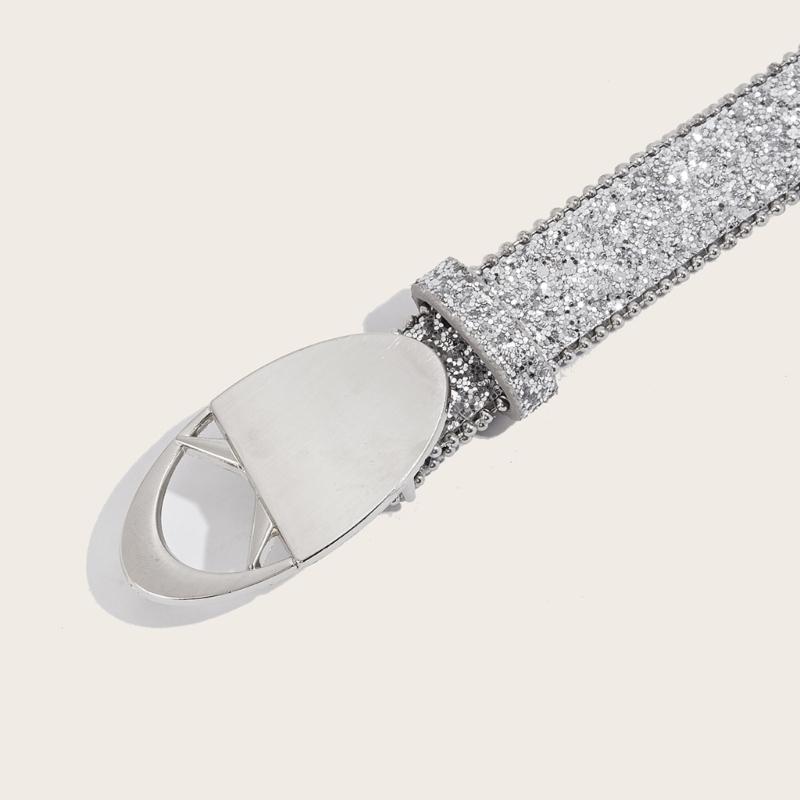 Modern Women Jeans Belt Round Buckle Punk Belt Impressive Style for Beach