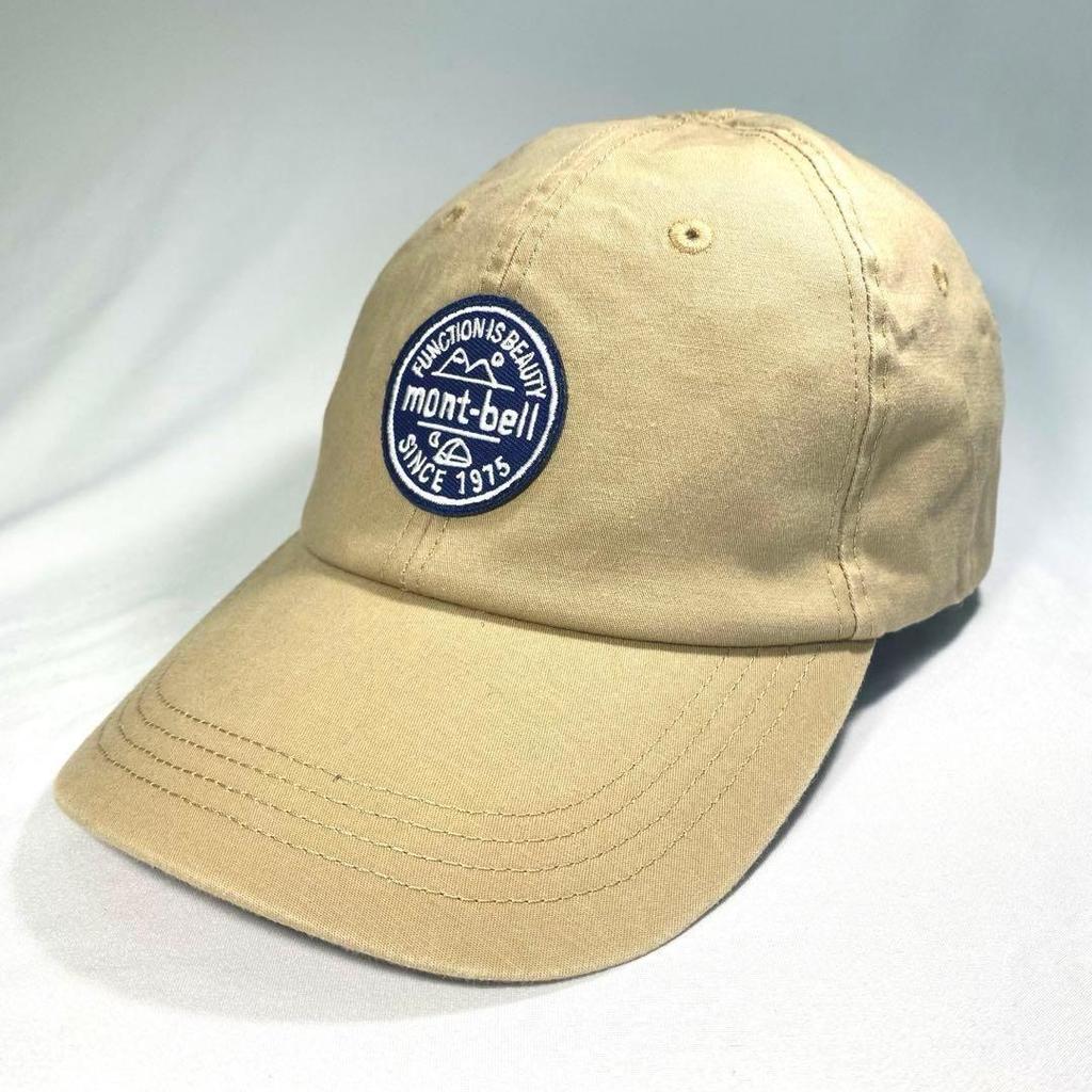 Used mont-bell Washout Stretch Cotton Smooth Cap Hat Lightweight Comfortable Fit Outdoor Climbing Camping Sunshade Men's Women's Popular Model Free