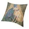 Luxus Gustav Klimt Windhund Kunst Kissenbezug Whippet Sihthound Hund Kissenbezug für Sofa Auto Quadratische Kissenbezug Dekoration