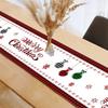 Christmas Snowman Table Runner Linen Home Dining Room Decor Festive Holiday Tablecloth for Living Room