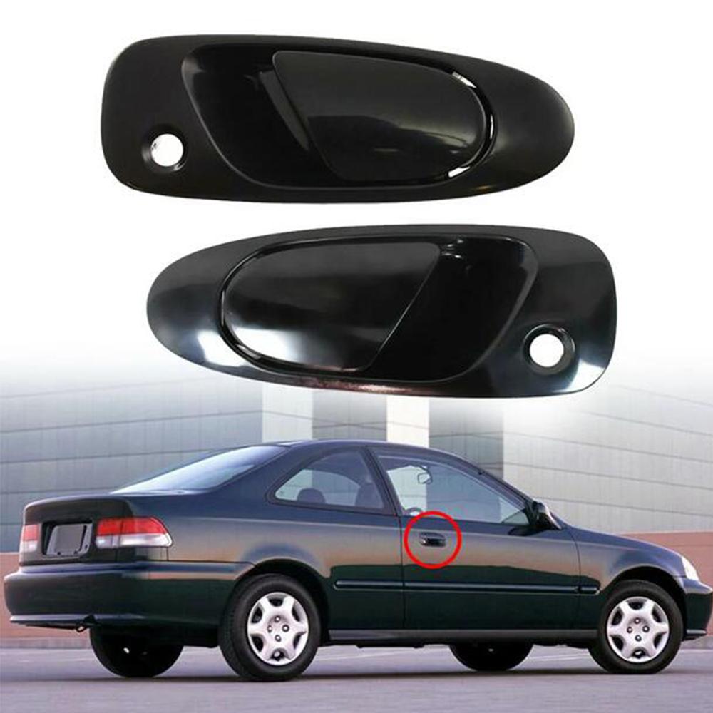 1 Pair 72140-SR3-013 72180-SR3-013 Front Exterior Door Handles For Honda Civic