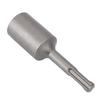 Ground Rod Driver 3.9in Round Handle Heavy Duty Steel Ground Rod Drill Bit Driver T Post Driver for   Plus Hammer