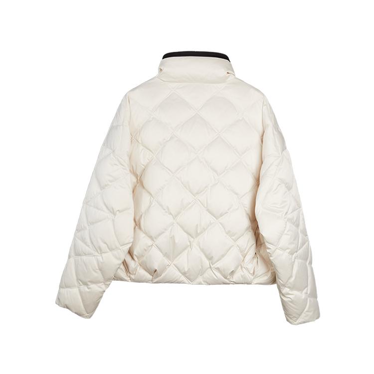 ELLE Basic Duck Down Design Casual Loose Versatile Stand Collar Long Sleeve Short Down Jacket Women outerwear EY52142