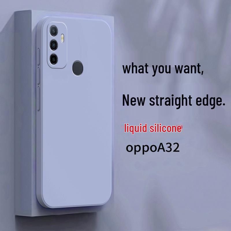 Oppo A32 Liquid Silicone Protective Phone Case - Full Coverage Anti-Shock Design