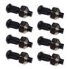 Carbon Steel Forged and Hardened Lug Nut and Stud Set 8PCS 6564669 6709170 for Bobcat Skid Steer 500-883 Series