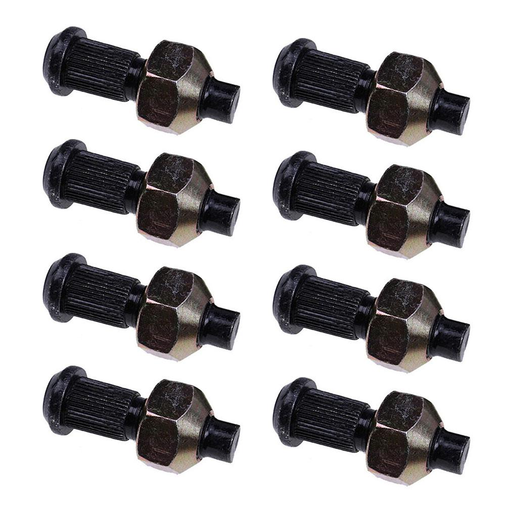 Carbon Steel Forged and Hardened Lug Nut and Stud Set 8PCS 6564669 6709170 for Bobcat Skid Steer 500-883 Series