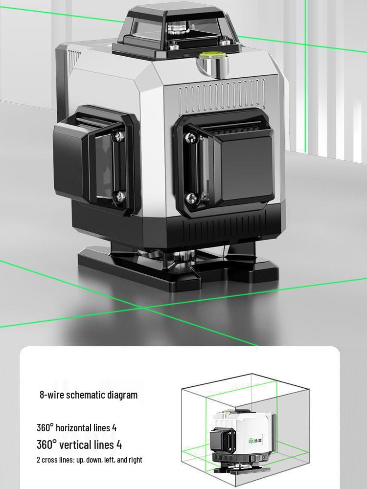 Projetor de Parede e Chão Autonivelante a Laser Infravermelho de Alta Precisão com 12 Linhas 2025