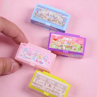 Miniaturní domeček pro panenky, pouzdro na penály, organizér, box, box na psaní, box na penály, model, simulovaná scéna, příslušenství, dětské hračky