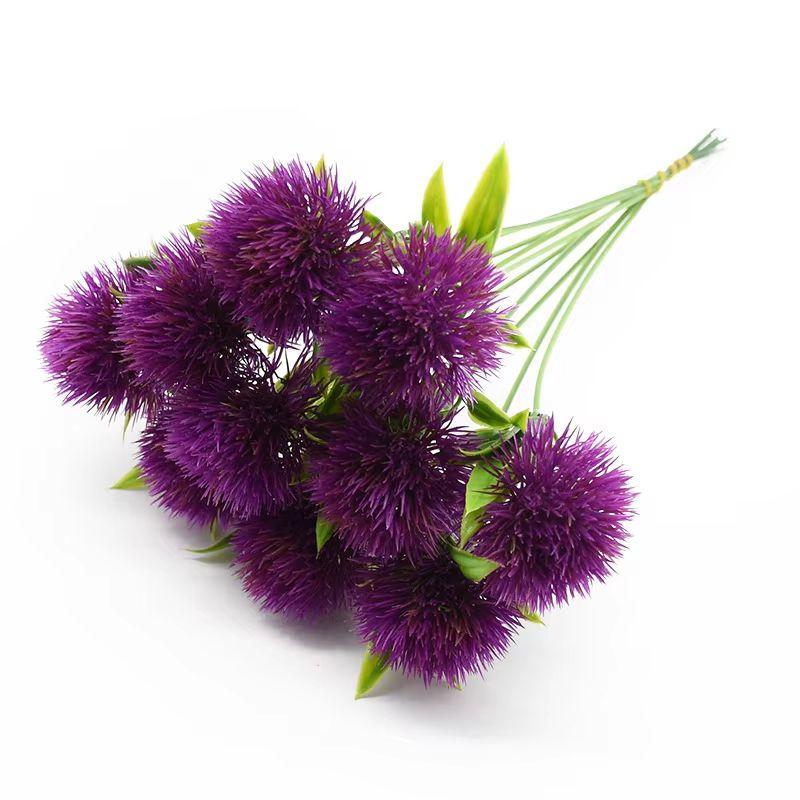5/10pcs Artificial Plants Dandelion Bouquet Vases For Home Decor Wedding Decorative Fake Flowers Needlework Ornamental Flowerpot