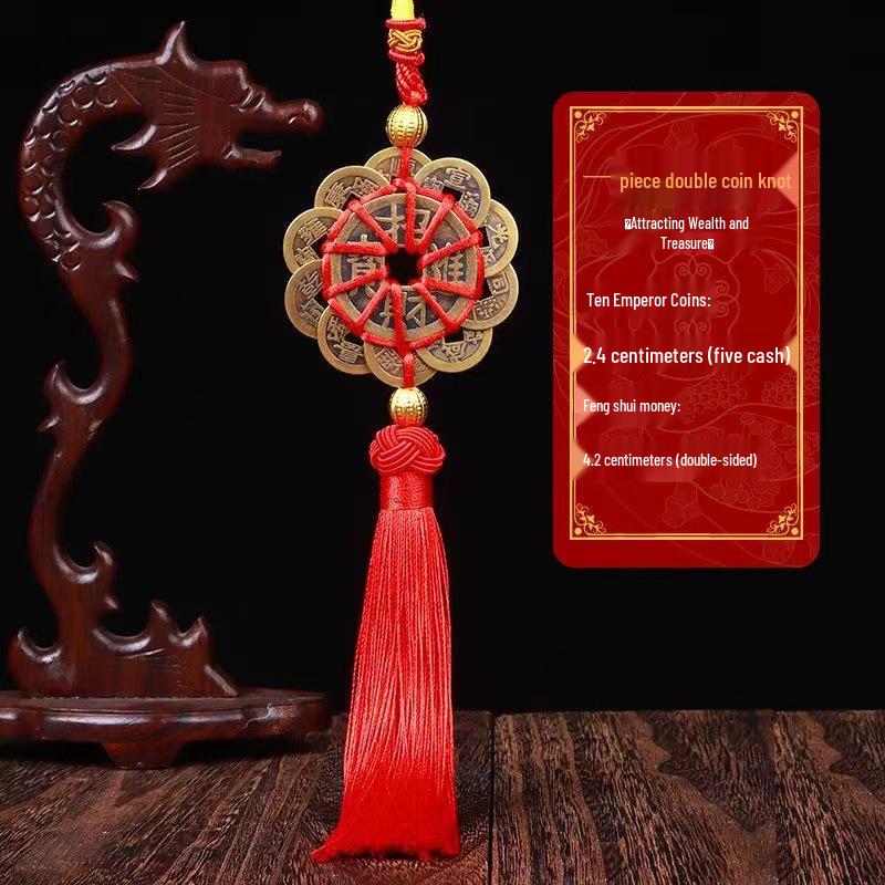 

Five Emperor Coin Pendant: Ward Off Negativity, Bring Peace and Prosperity