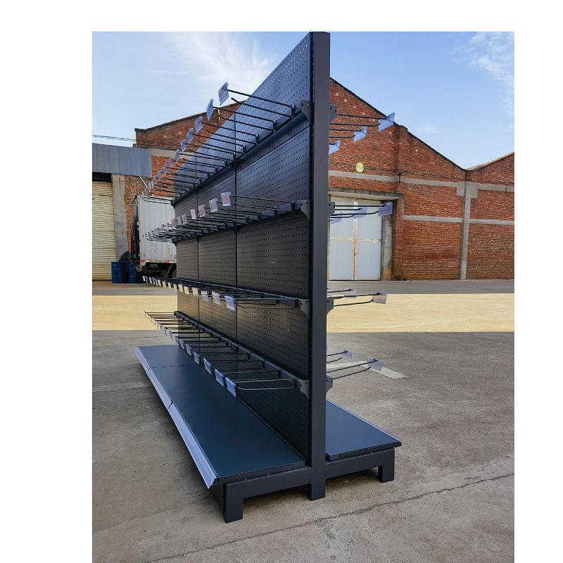 Double-Sided Multi-Layer Display Shelf for Snack Shops
